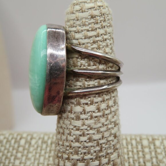 Desert Rose Trading Variscite Sterling Silver Ring Size 6 - Picture 3 of 14